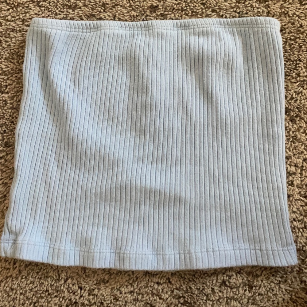 light blue tube top
